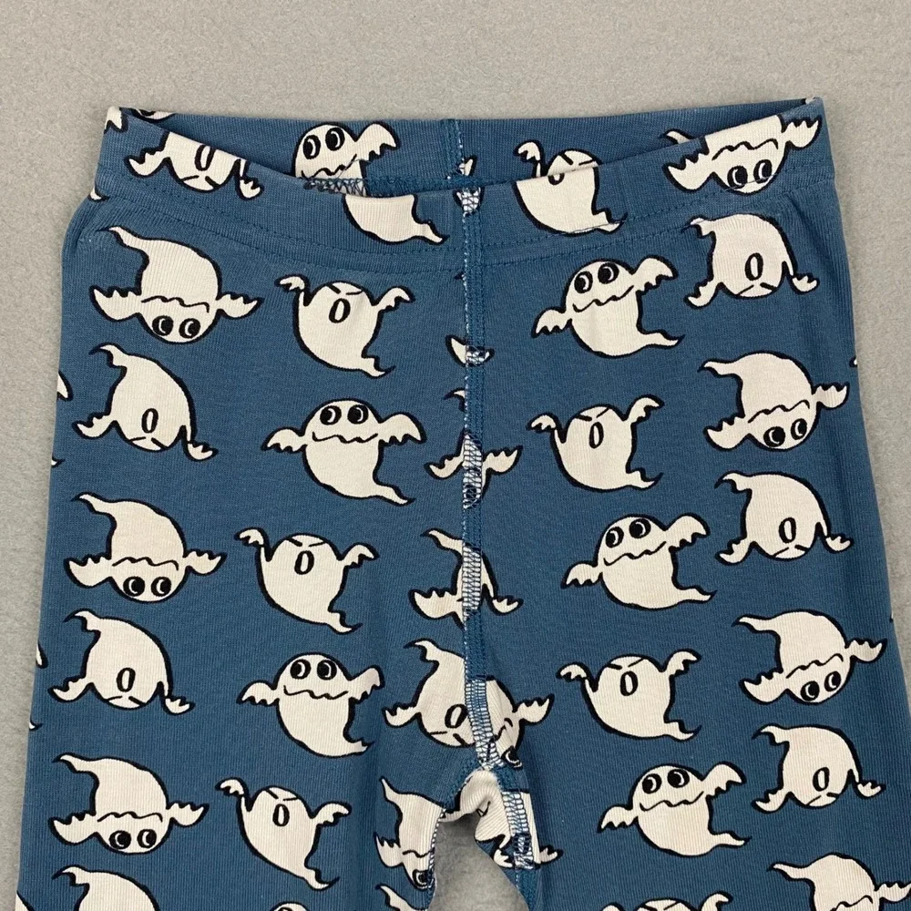 Hanna Andersson Pajama‎ Pants Kids Size 5 Blue Ghost Print Organic Cotton